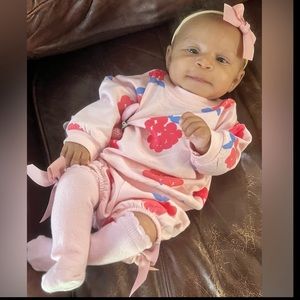 Carter’s Raspberry Long Sleeve Short Set